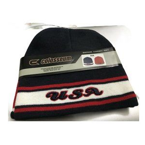 Colosseum USA 2pk Beanie Combo Set Red White Blue